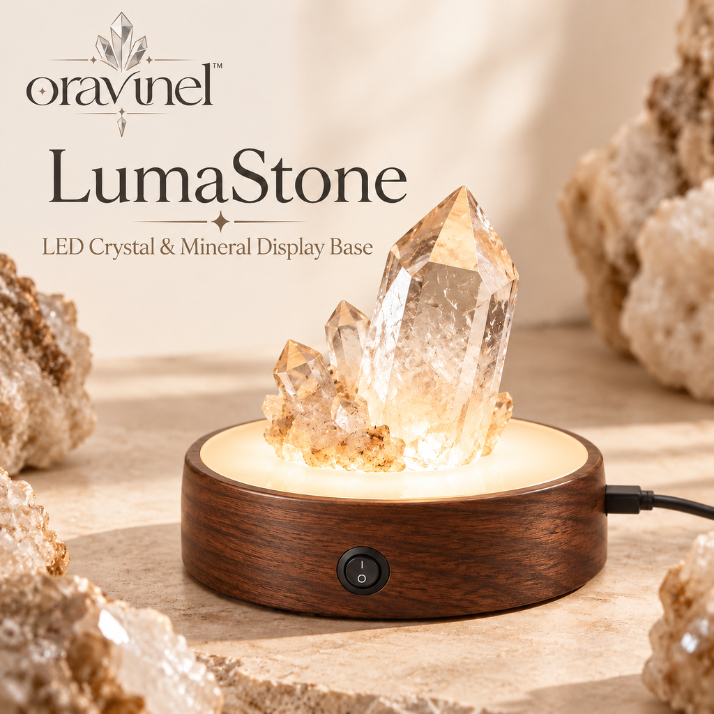 oravunel™ LumaStone LED Crystal & Mineral Display Base