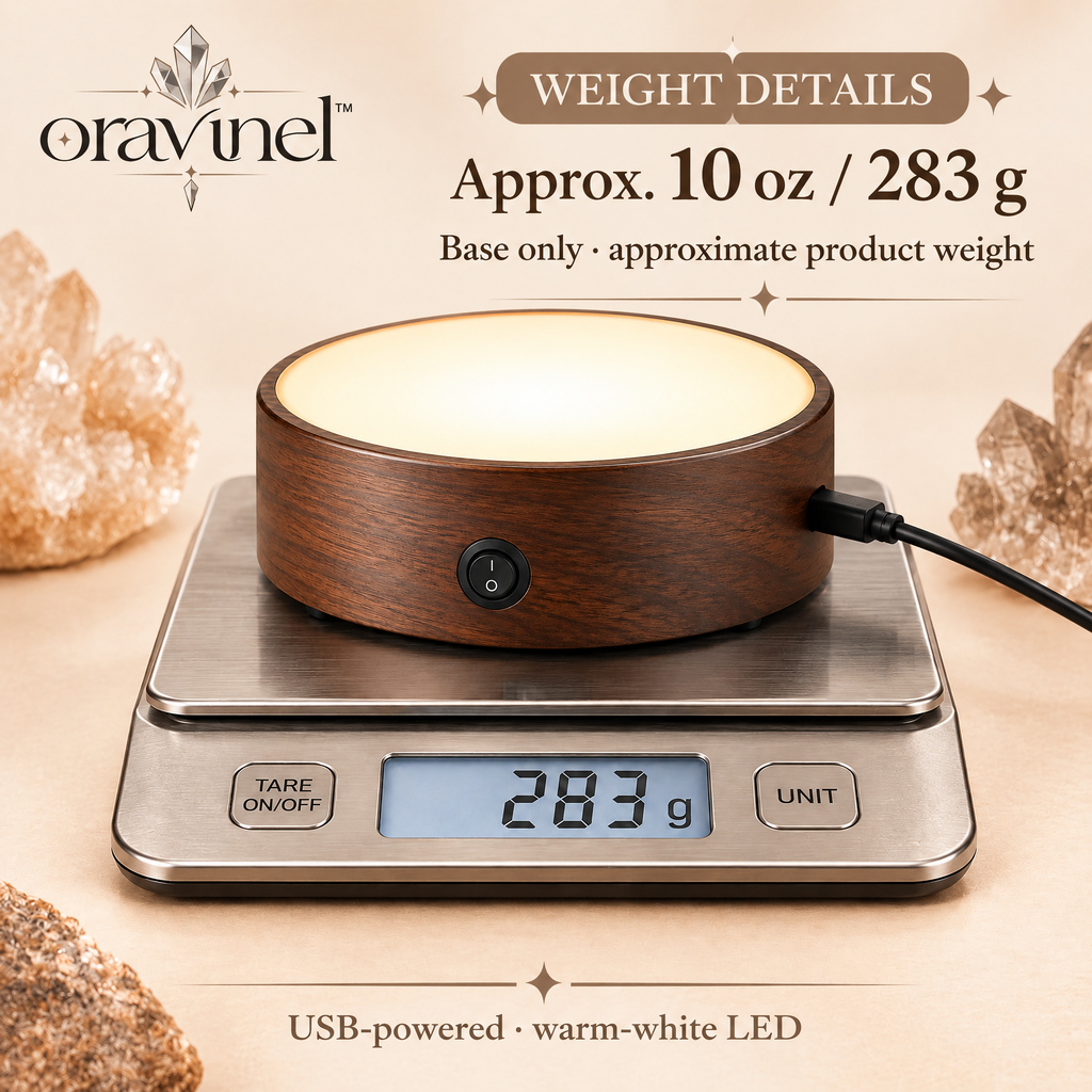 oravunel™ LumaStone LED Crystal & Mineral Display Base