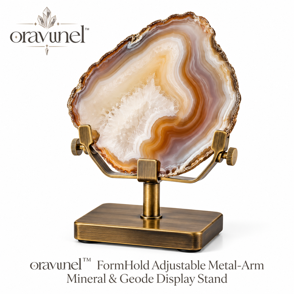oravunel™ FormHold Adjustable Metal-Arm Mineral & Geode Display Stand