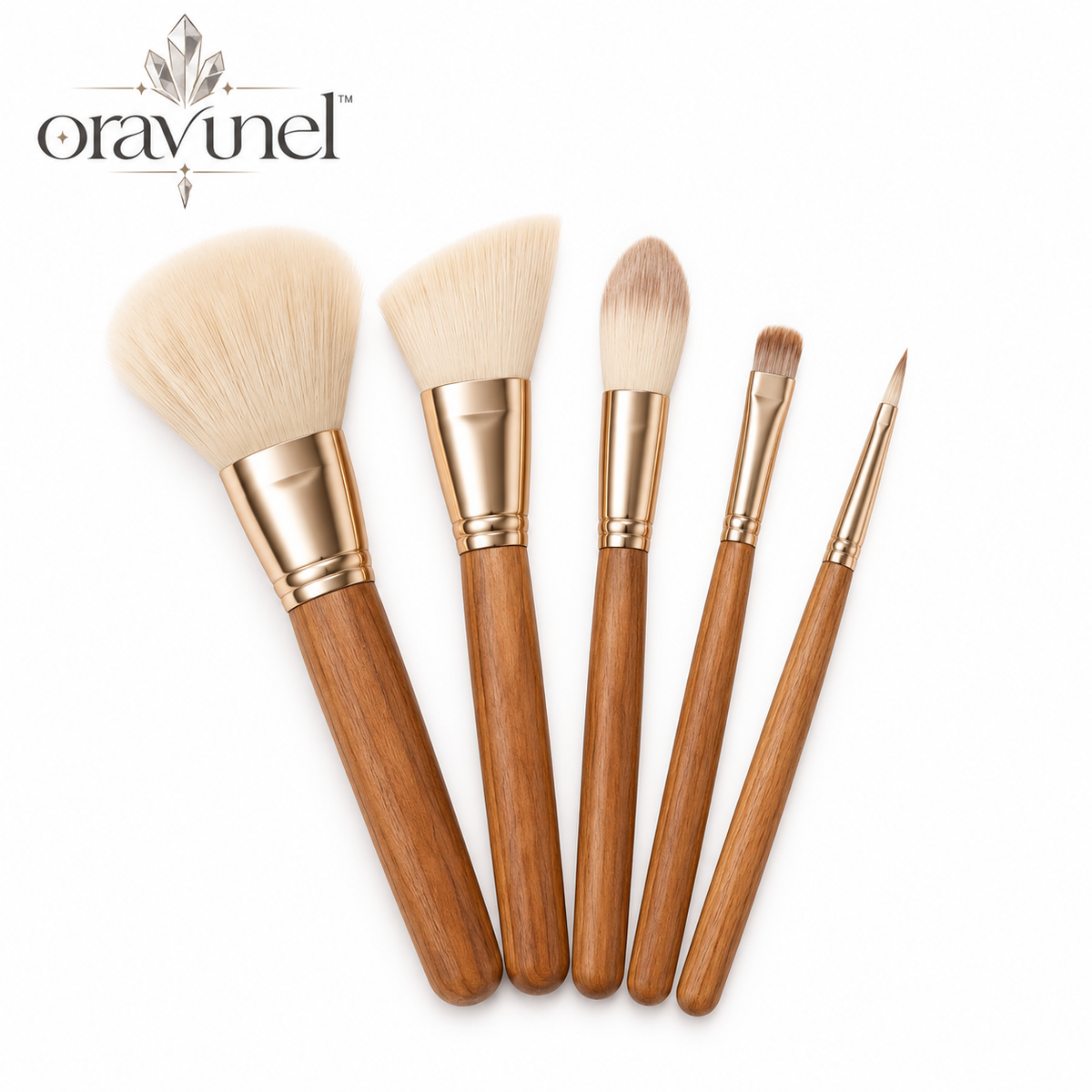 oravunel™ SoftFacet 5-Piece Mineral Specimen Dusting & Detail Brush Set