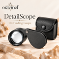 oravunel™ DetailScope 10x Folding Jeweler's Loupe for Mineral & Crystal Inspection