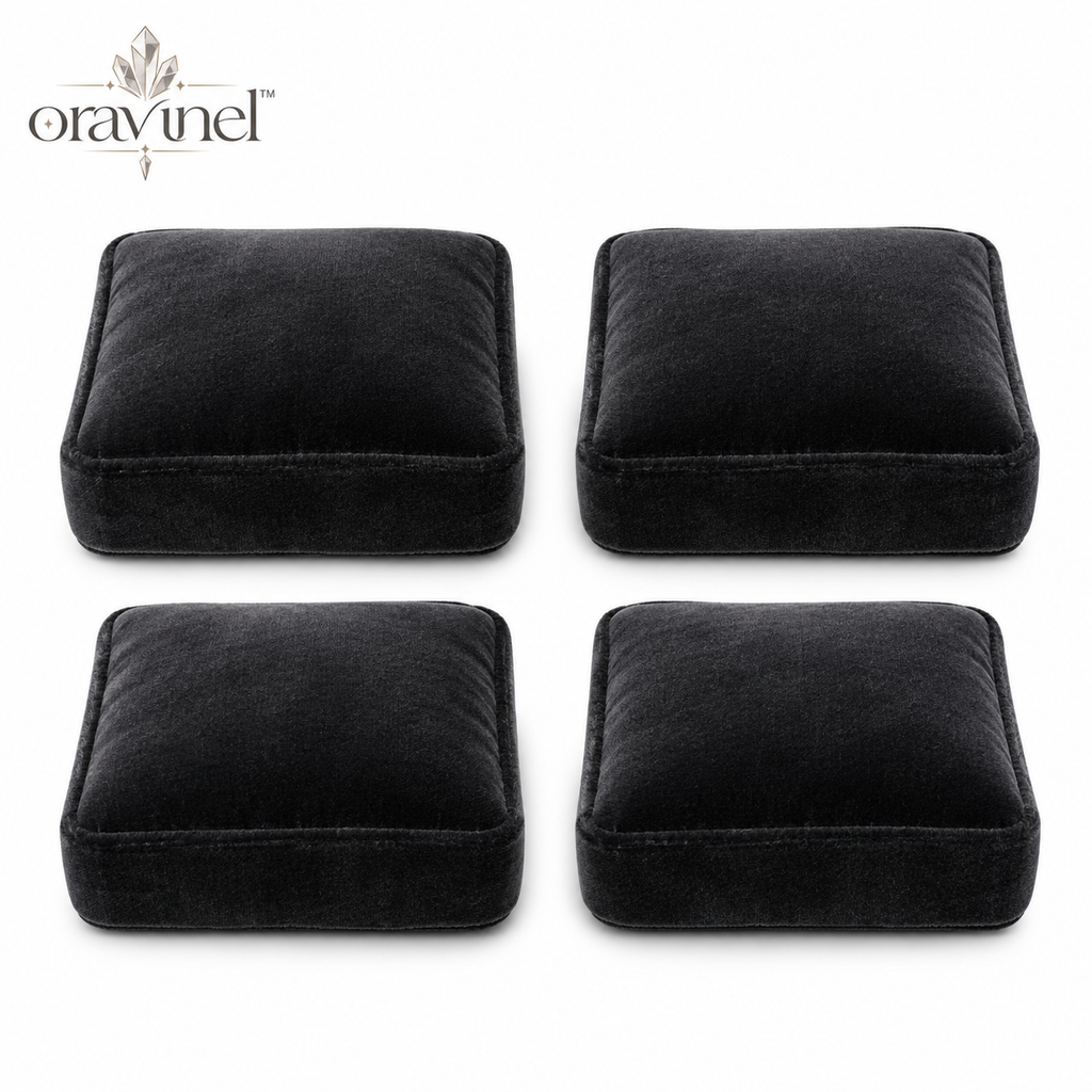 oravunel™ VelvetNest 4-Pack Mineral Specimen Display Cushions